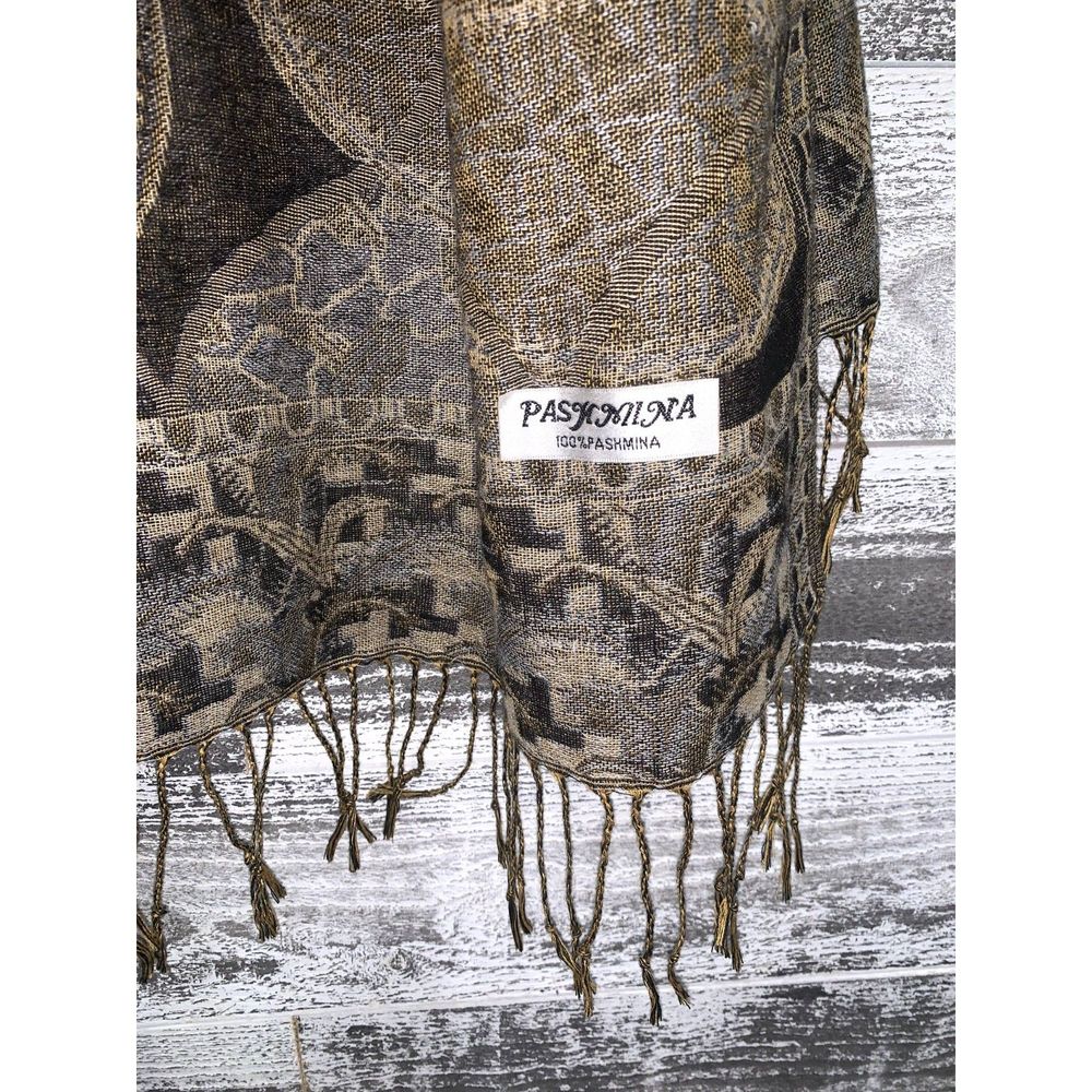 Long big Scarf tag says 100% Pashmina